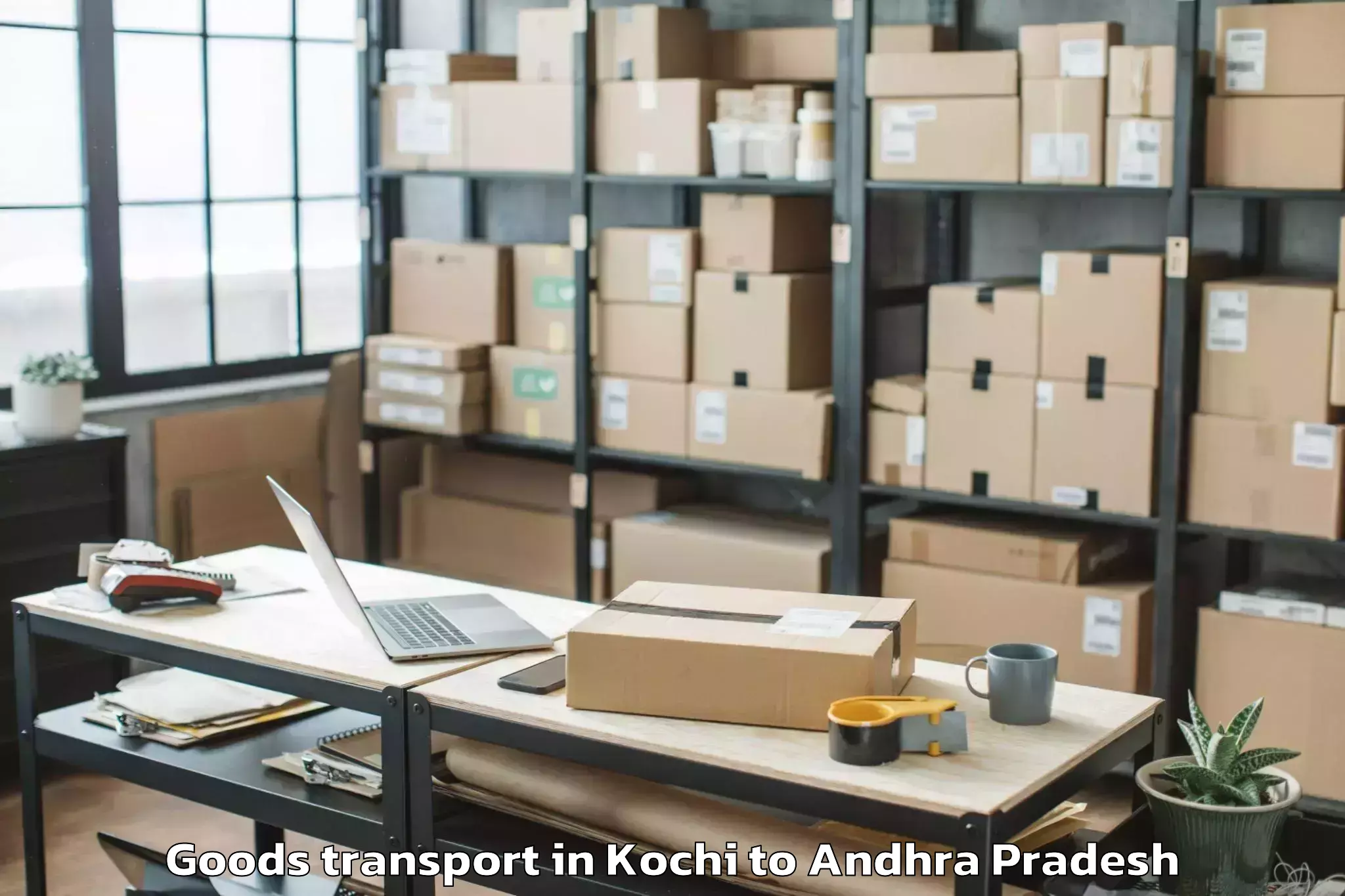 Discover Kochi to Uppalaguptam Goods Transport